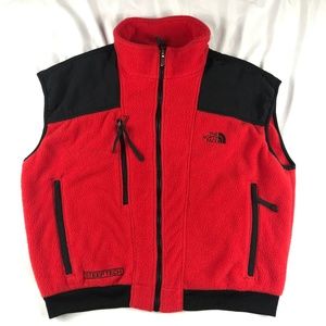 VTG The North Face Steep Tech Red Fleece Vest
